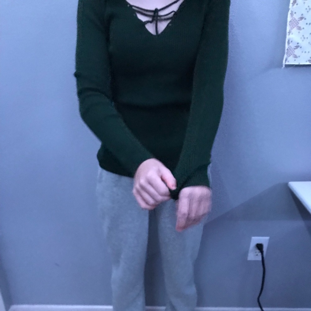 Green long sleeve thermal